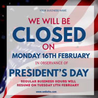Maximalist Closed For President’s Day Instagram Post template