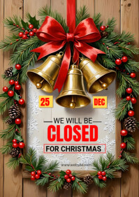 Holiday Closure Announcement A1 Template | PosterMyWall