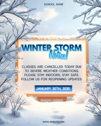 Maximalist Closed For Winter  Instagram Portrait template