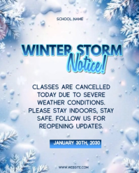 Maximalist Closed For Winter Instagram Portrait template