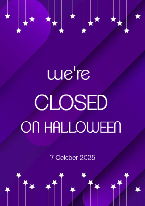 Maximalist Closed Halloween  A4 template