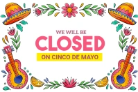 Maximalist Closed On Cinco De Mayo Label Ilebula template