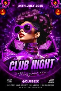Maximalist Club Night Party Poster Iphosta template