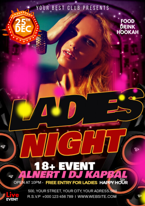 Maximalist Club Party A3 template