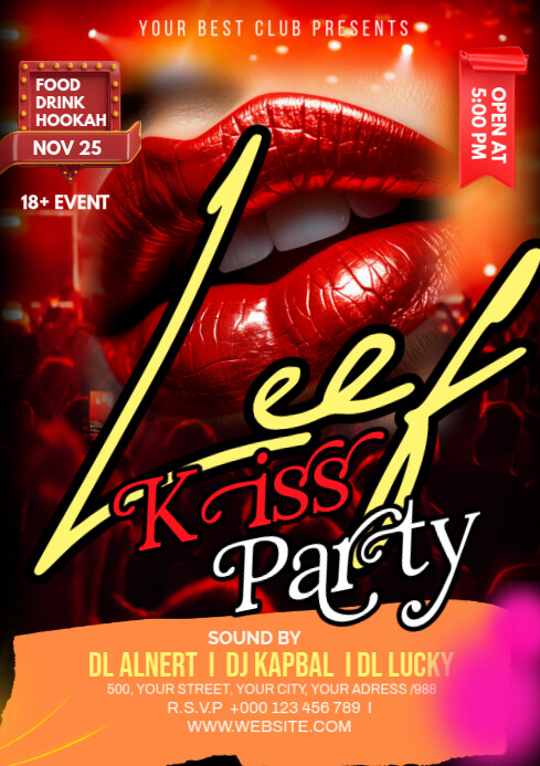Maximalist Club Party A4 template