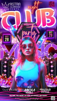 Maximalist Club Party Event Ad Design Template Instagram Story