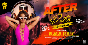 สีดำ After Work Party Ikhava Yomcimbi WeFacebook Template