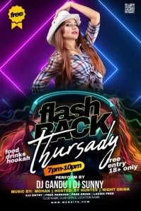 Maximalist Club Party Flyer  Pinterest Graphic template