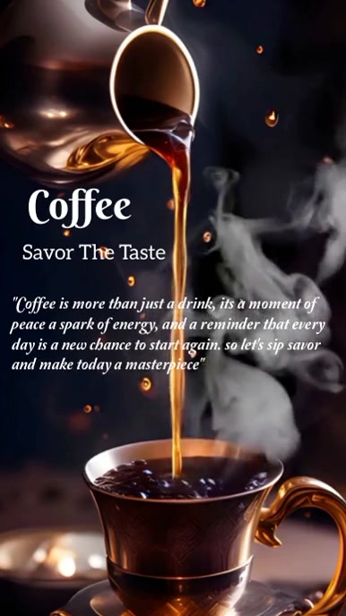 Maximalist Coffee  Digital Display (9:16) template