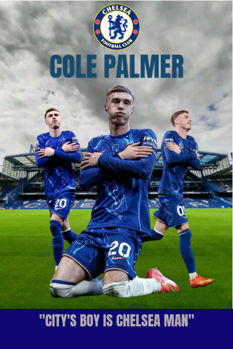 COLE PALMER Poster template