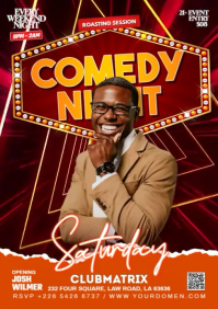 Maximalist Comedy Night  A4 template