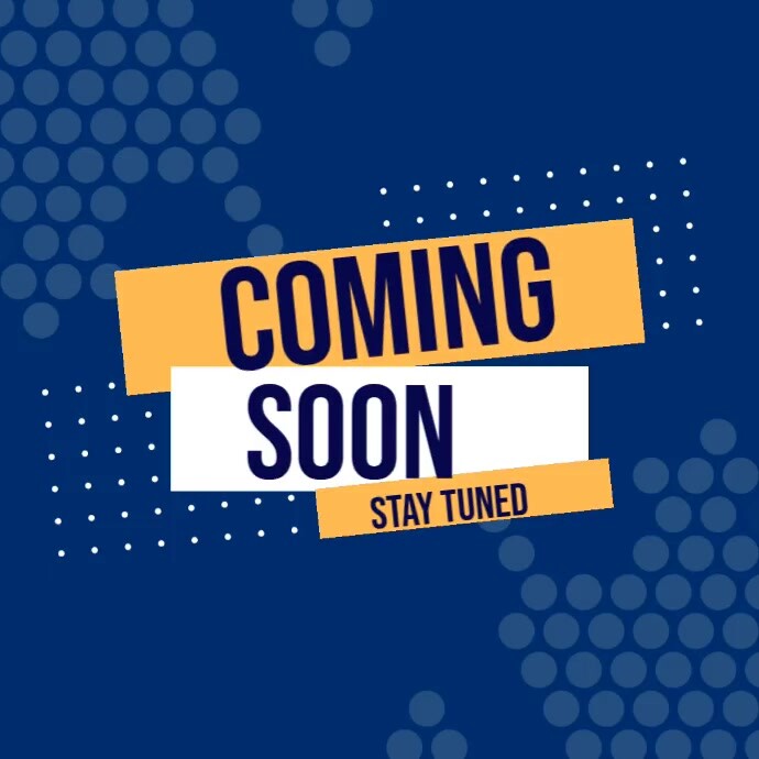 Maximalist Coming Soon Animated Video  Square (1:1) template