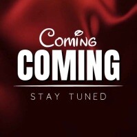 Maximalist Coming Soon Announcement Notification Posters  Square (1:1) template