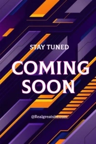 Maximalist Coming Soon  Poster template