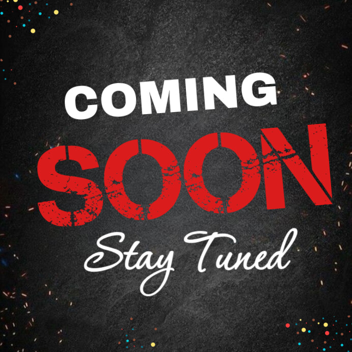 Maximalist  Coming Soon - Stay Tuned  Instagram Post template