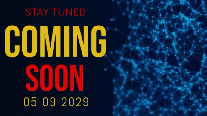 Maximalist Coming Soon Video  Digital Display (16:9) template