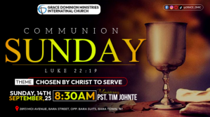 黑色 Church Communion Sunday Wpis na Twittera Template