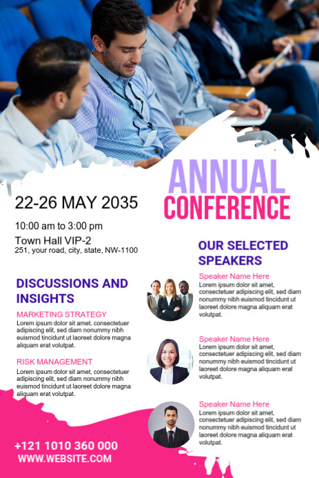 Maximalist Conference  Pinterest Graphic template