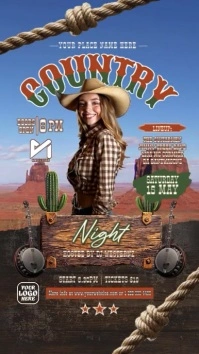 Maximalist Country Music Instagram Story template