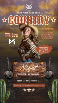 Maximalist Country Music Instagram Story Instagram-Story template