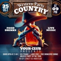 Maximalist Country Night Instagram Post template