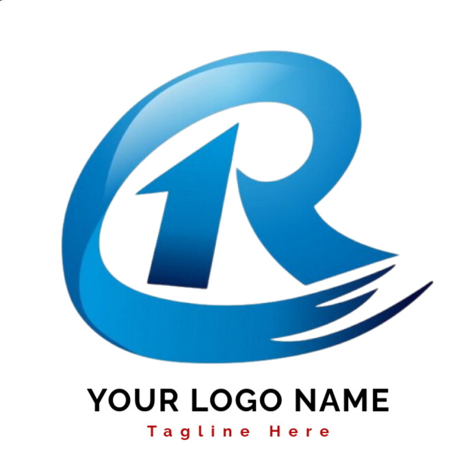 Creative Letter R Small Maximalist Creative Letter R Logo Template | PosterMyWall