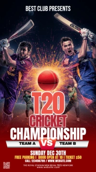 Maximalist Cricket Game Instagram Story Indaba yaku-Instagram template