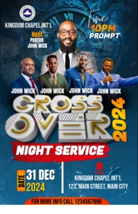 Maximalist Croosover Night  Half Page Wide template