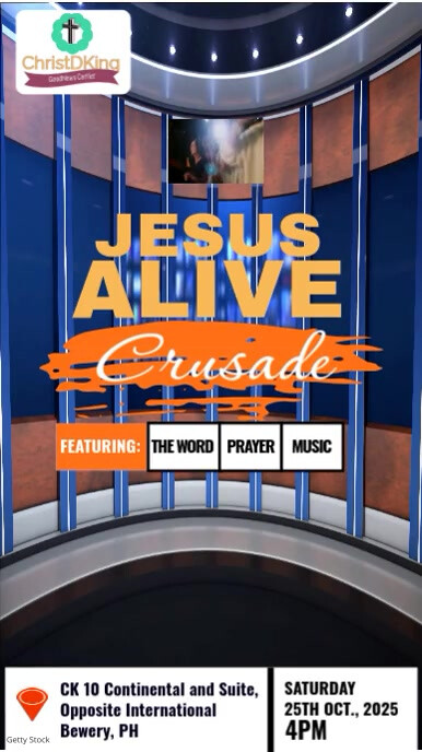 Maximalist Crusade Church Program  Instagram Story template