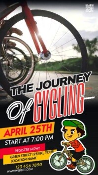 Maximalist Cycle Race Facebook Story template