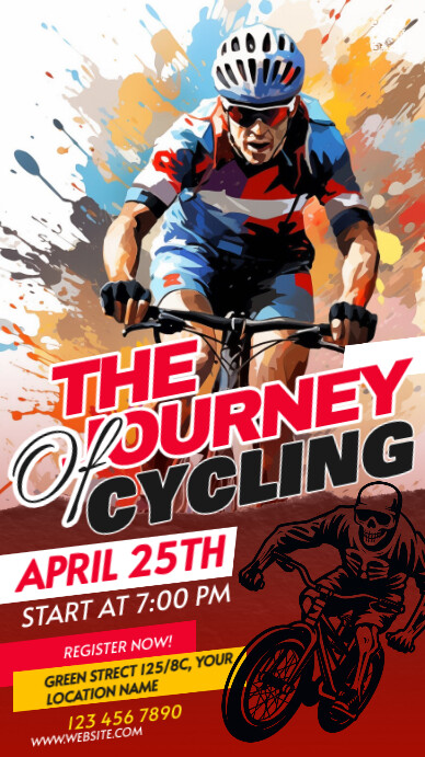 Maximalist Cycle Race Whatsapp Status template