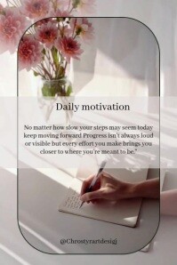 Maximalist Daily Motivational Quotes  Poster Plakat template
