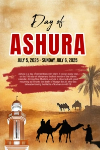 Maximalist Day Of Ashura Pinterest Graphic Pinterest-Grafik template