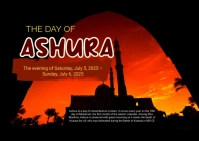 Maximalist Day Of Ashura Postcard Postkarte template