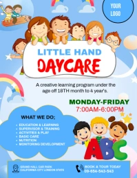 Maximalist Daycare School Promotion Template Flyer (us Letter)
