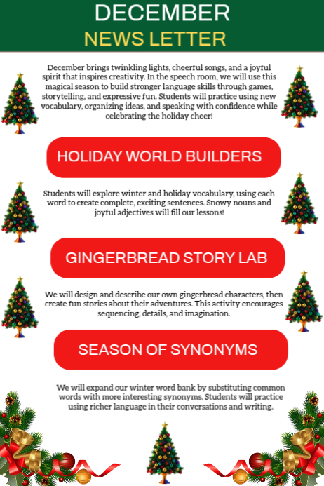 December Newsletter Posters Template | PosterMyWall