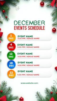 Maximalist December Upcoming Events  Instagram Story template