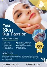 Maximalist Dermatology Flyer A1 template