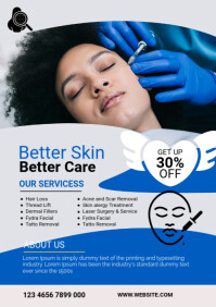 Blanc Skincare Services Promotion A3 Template