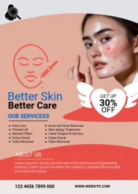 Maximalist Dermatology Flyer A6 template