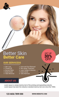 Weiß Skincare Services Promotion Amerikansk lov Template