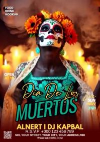 Maximalist Dia De Los Muertos A1 template