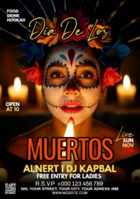 Maximalist Dia De Los Muertos A5 template