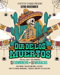 Maximalist Dia De Los Muertos Celebration Instagram Portrait template