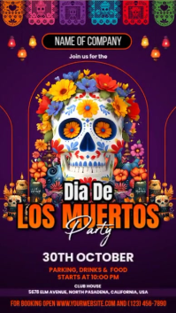 Maximalist Dia De Los Muertos Instagram Reel template