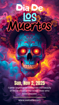 Maximalist Dia De Los Muertos Instagram Story template