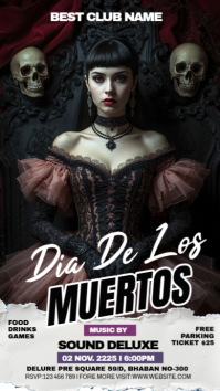 Maximalist Dia De Los Muertos Instagram Story template