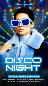 Maximalist Disco Party Flyer Instagram Story Instagram-Story template