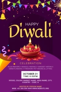 Maximalist Diwali Celebrations Pinterest Graphic Pinterest-grafik template