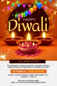 Maximalist Diwali Celebrations Tumblr Graphic template